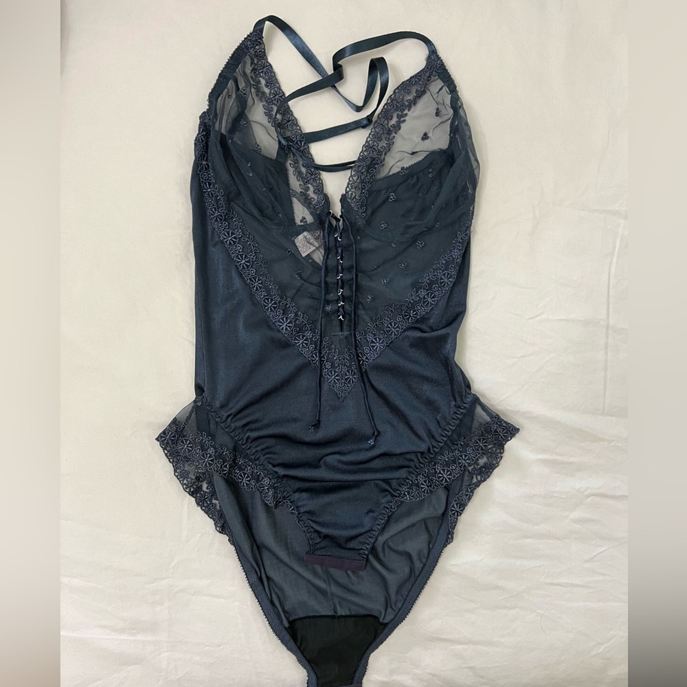 Sexy Bodysuit Lace One Piece Gray Color